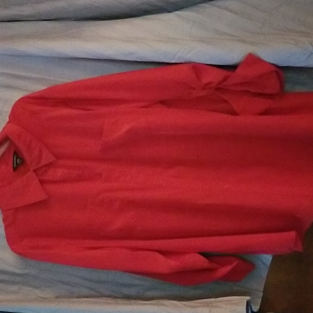 George long sleeve blouse red